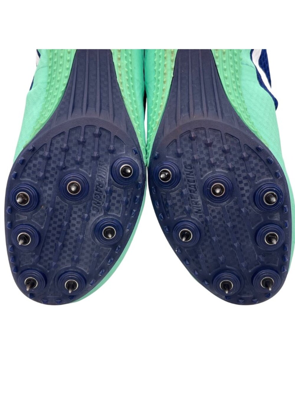 Nike Rival S Racing Sprint Track Spike Shoes Womens US 8 EU 39 Mint Green & Navy - Picture 14 of 16